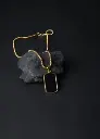 Black Rectangular Pendant Necklace