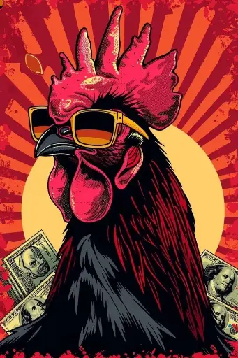 A4 Size Hen Poster