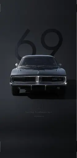 69 Car A4 Poster 
